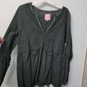 Lieblingsstück Love Eyelet Embroidered Boho Blouse Size 8
